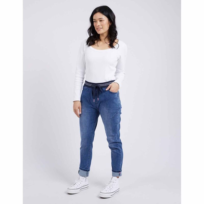 ELM Melody Denim Jogger Dusty Blue image number 3